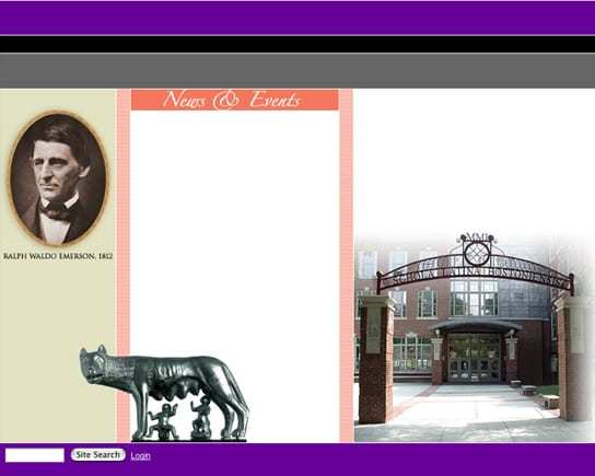 Boston Latin School Full Screen Homepage