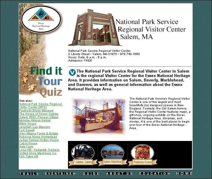 Essex National Heritage Area NPS Regional Visitor Center