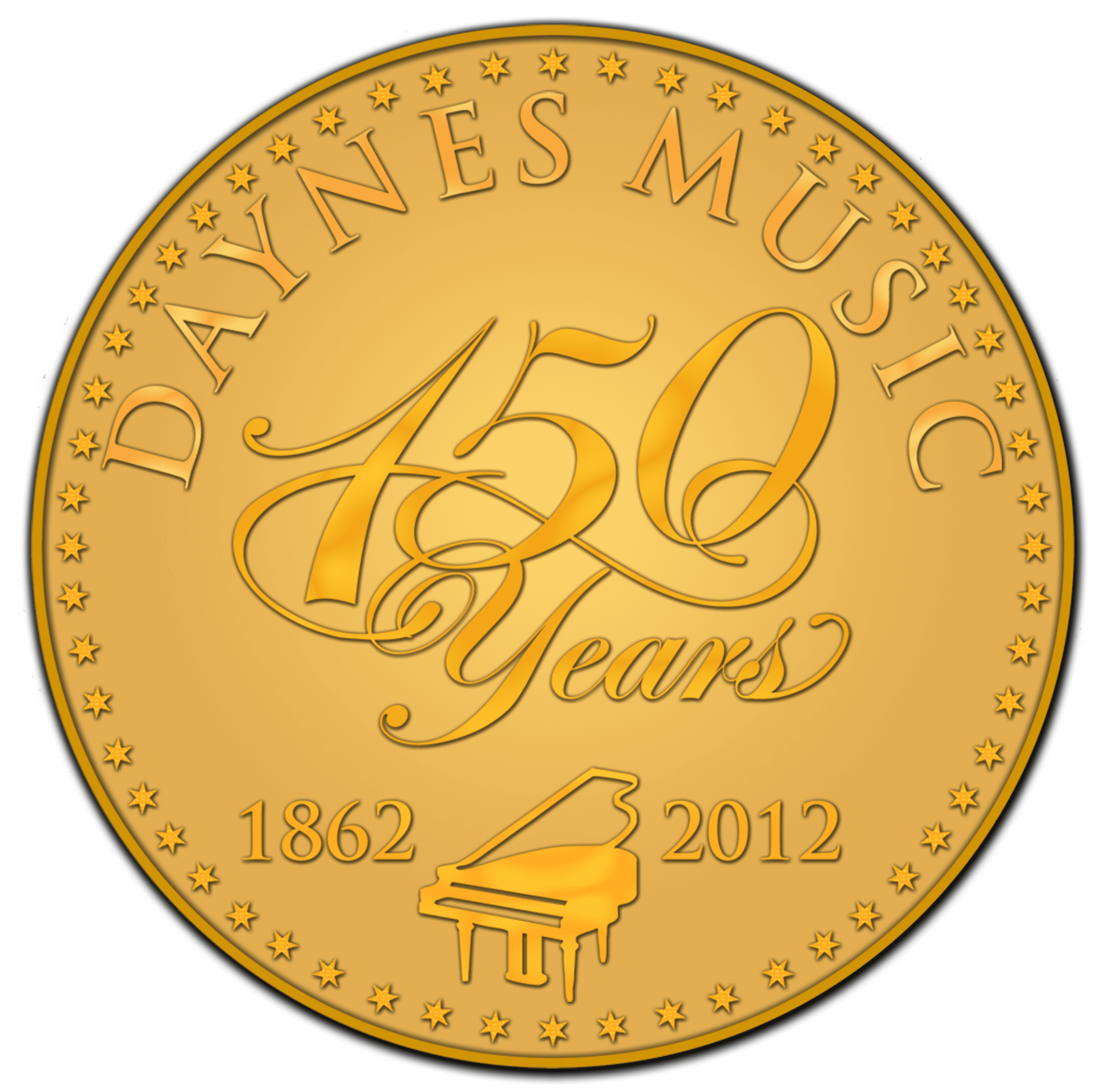 Daynes Music 150 Years Medallion