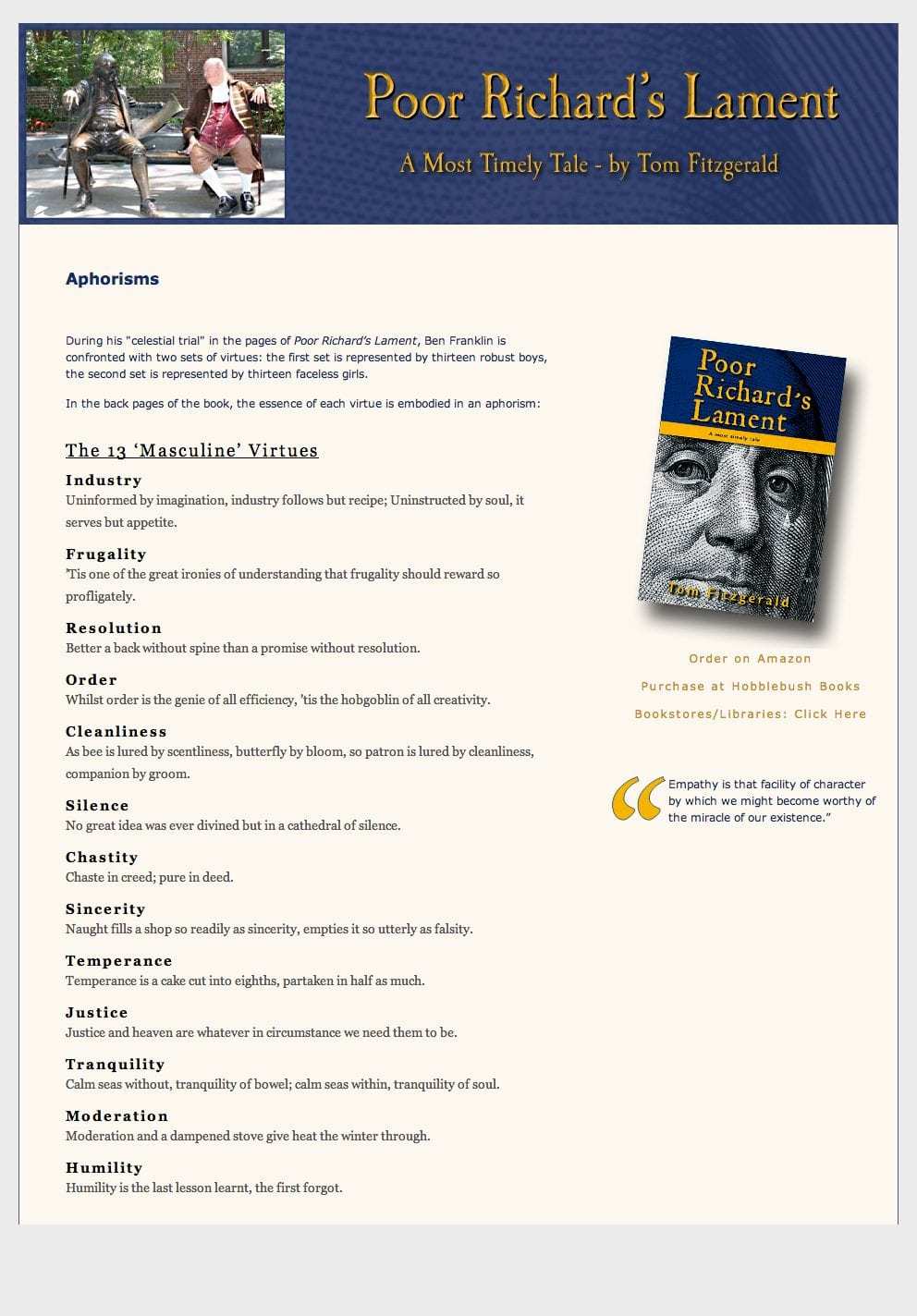 Poor Richard's Lament