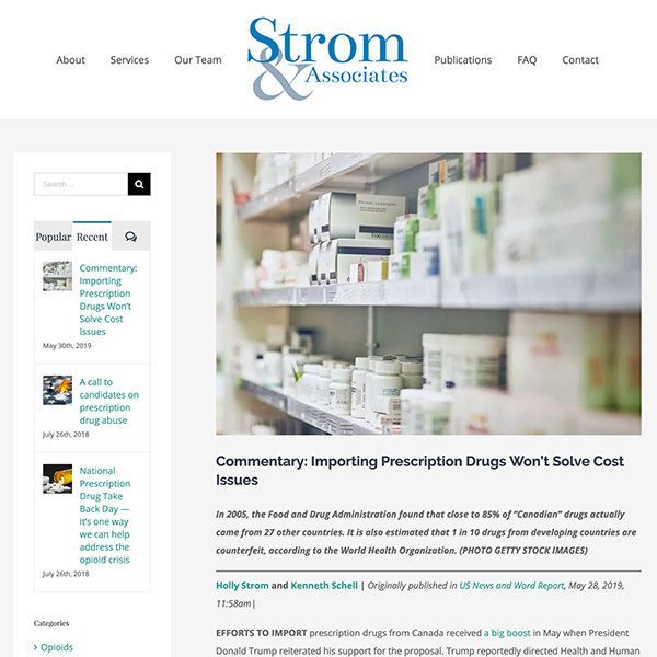 Strom and Associates - Blog
