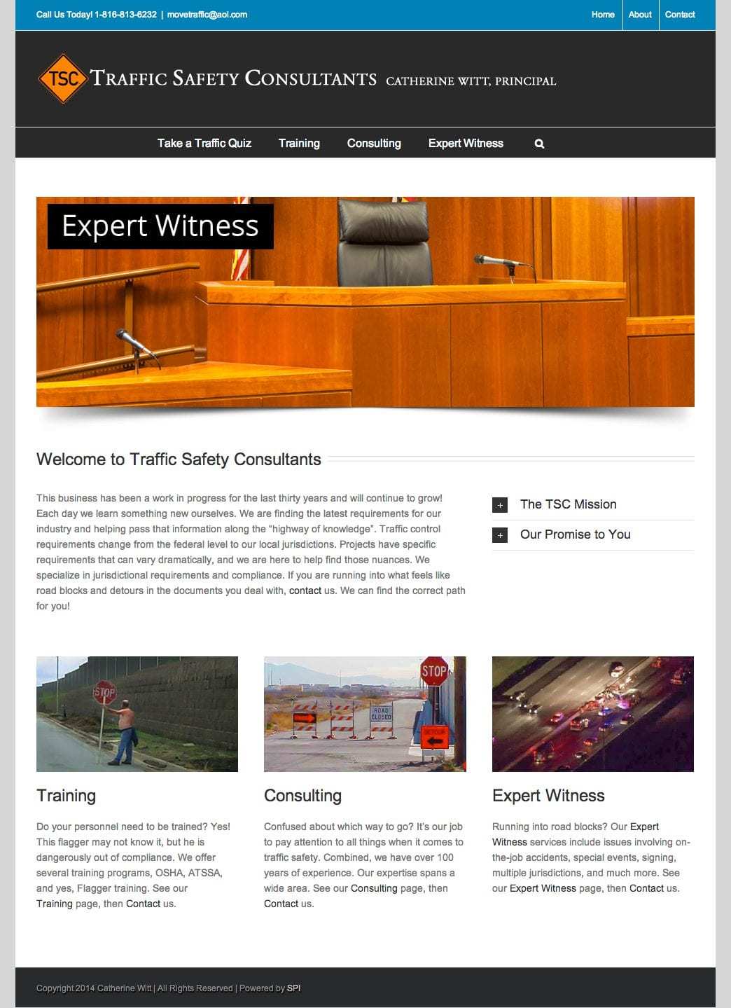 Traffic Safety Consultants homepage