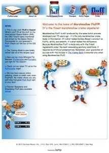 Marshmallow Fluff Old Home Page