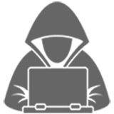 hooded hacker, a real bad guy