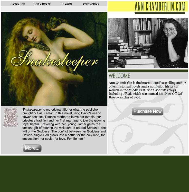 Ann Chamberlin - Author