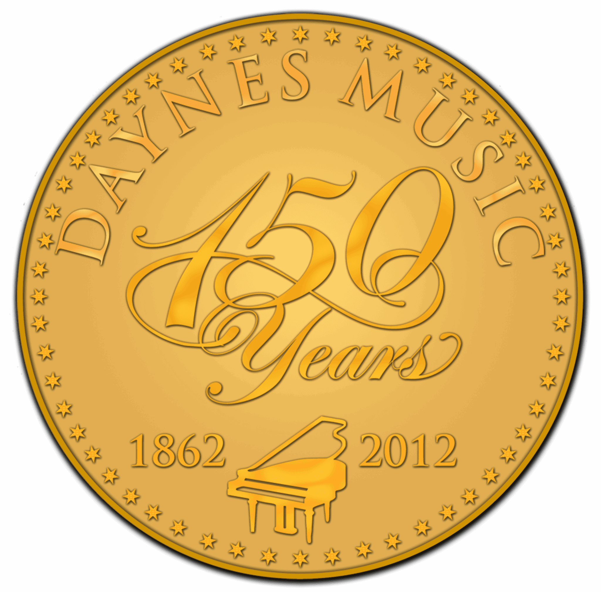 Daynes Music 150 Years Medallion