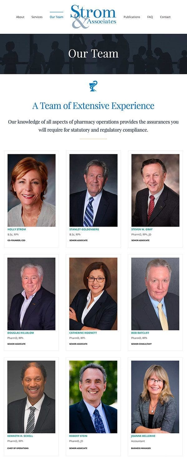 Strom and Associates - Team