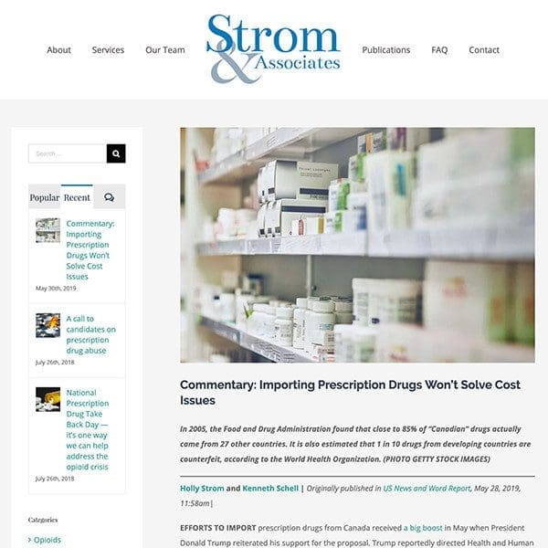 Strom and Associates - Blog